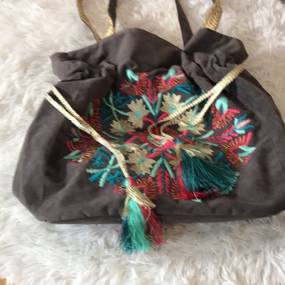 Boho Drawstring Hobo Bag - Picture 16 of 16